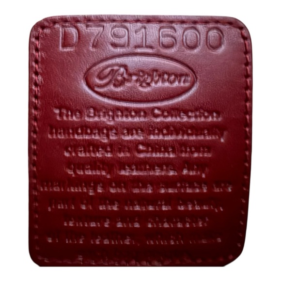 **SOLD**Brighton Vintage Floral Print Heart-Quilted Dual Strap Tote Dust Bag - Picture 12 of 13